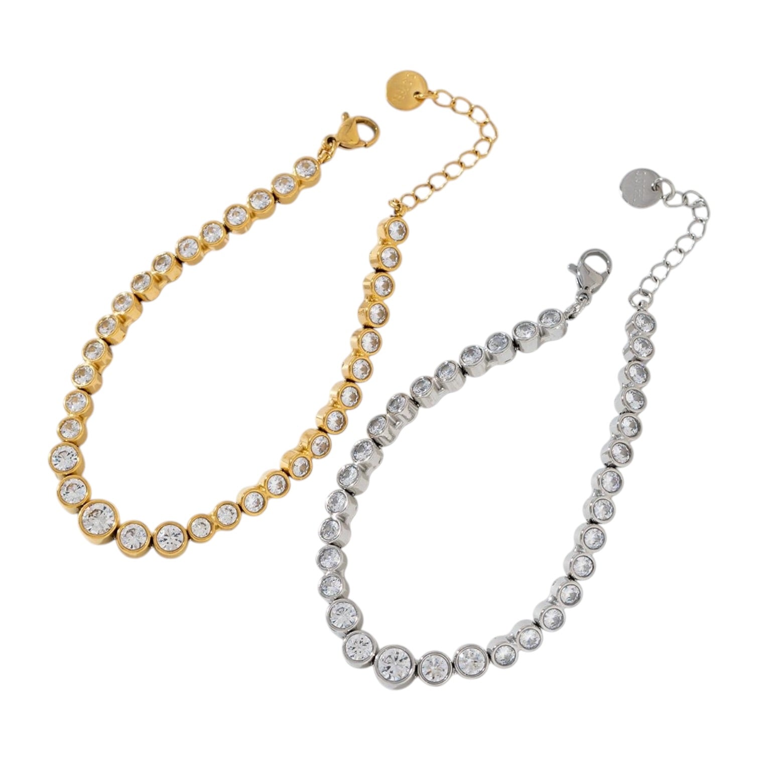 Circle strass armband
