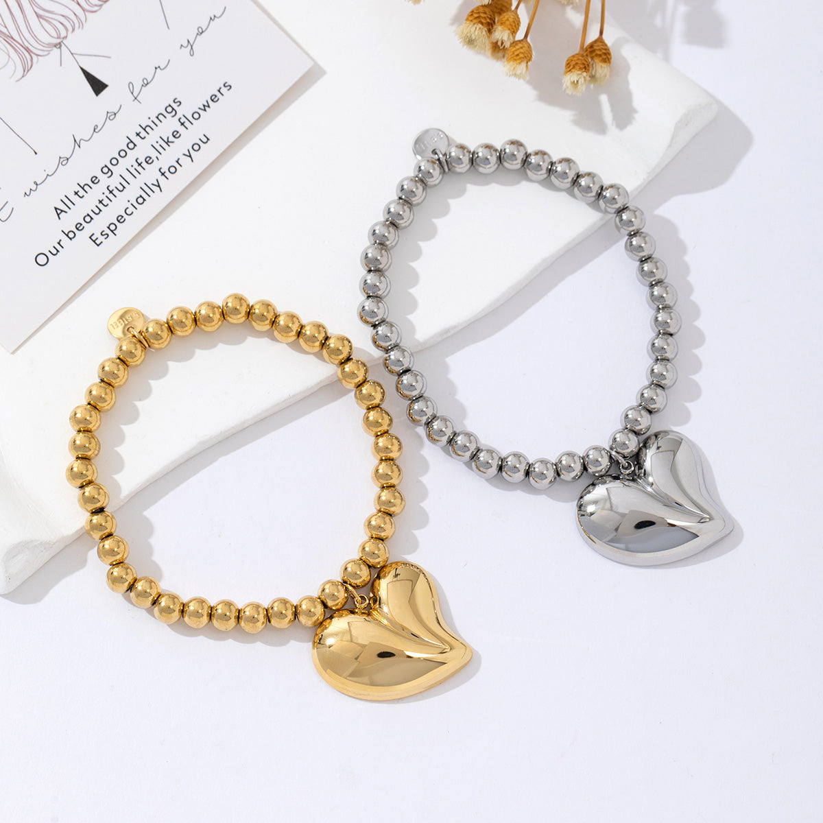 Elastiek beads armband