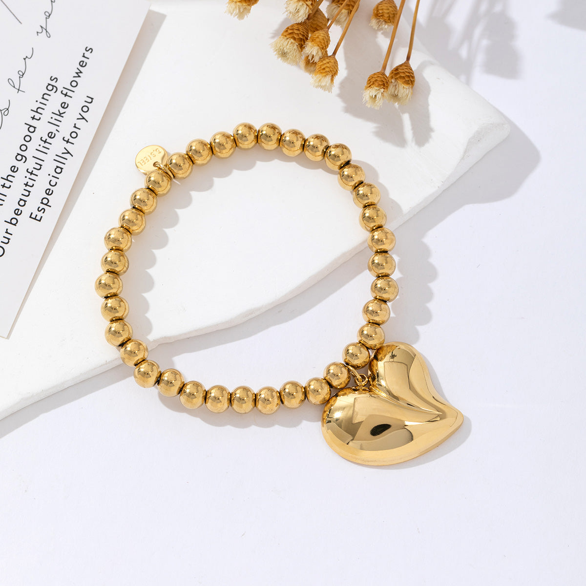 Elastiek beads armband