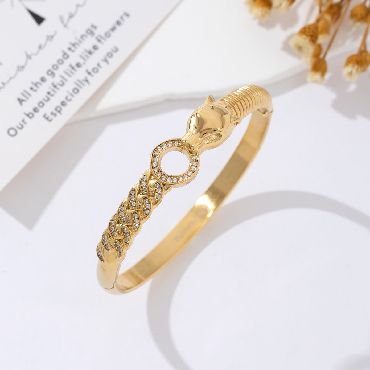 Panter bangle – RVS armband groothandel | SOFIZARE