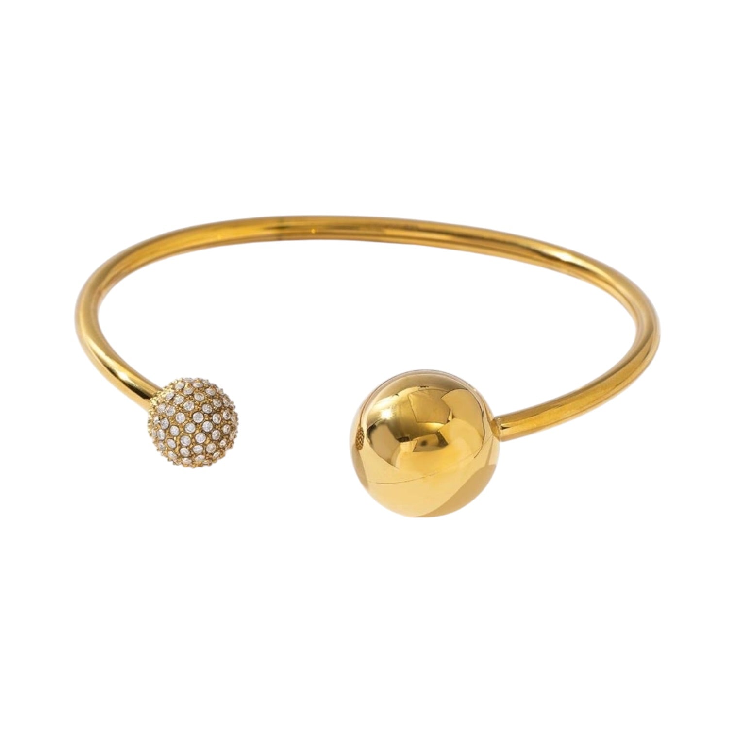 Double strass dot bangle