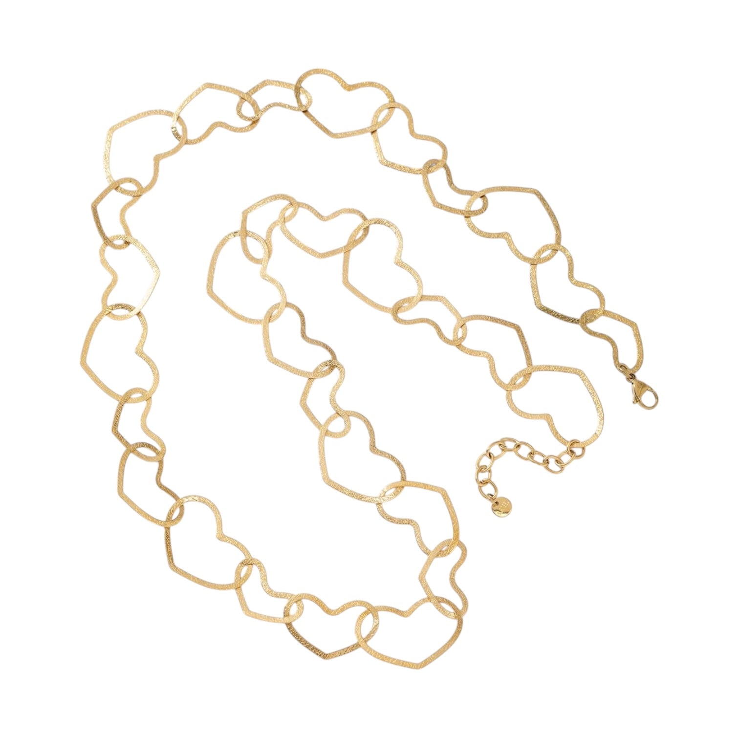 Spike hearts lange ketting