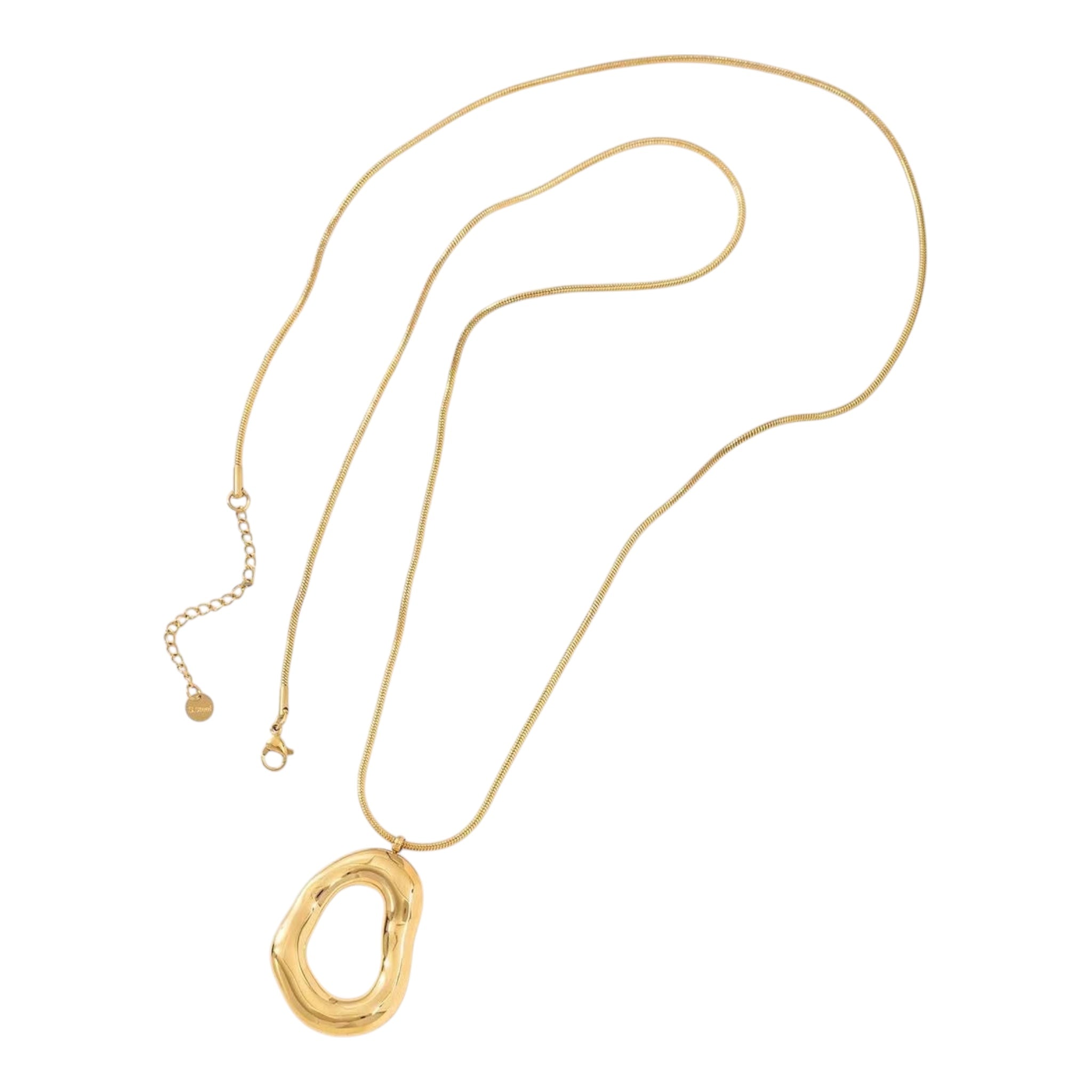 Open oval lange ketting