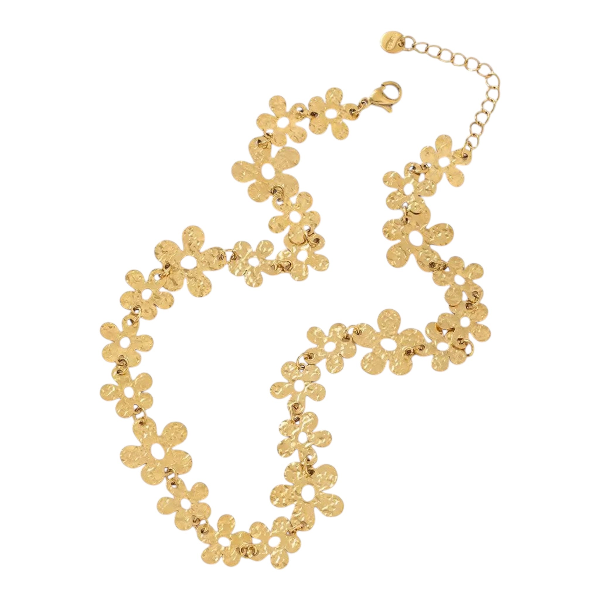 Statement spikey flower statement ketting