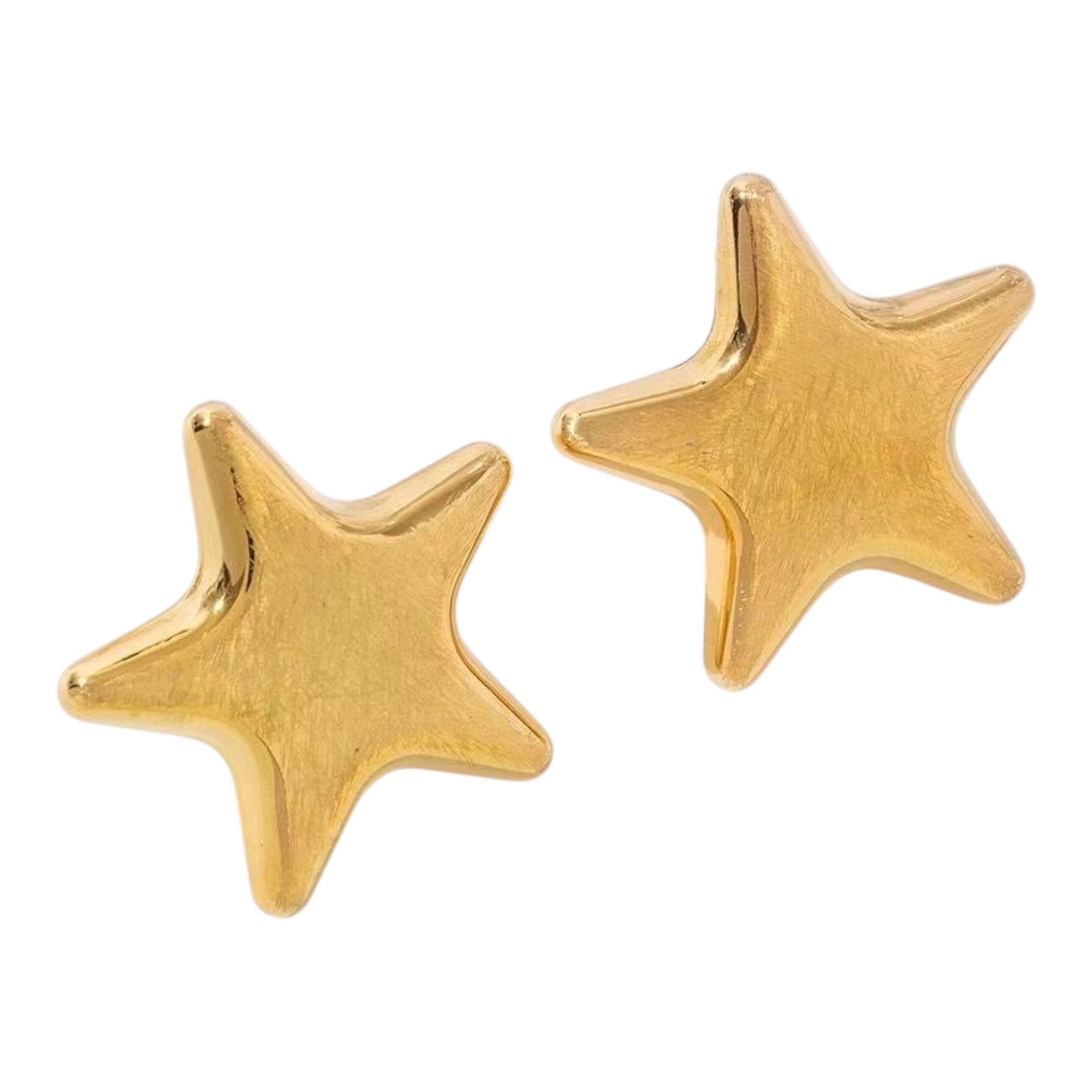 Statement star studs oorbellen