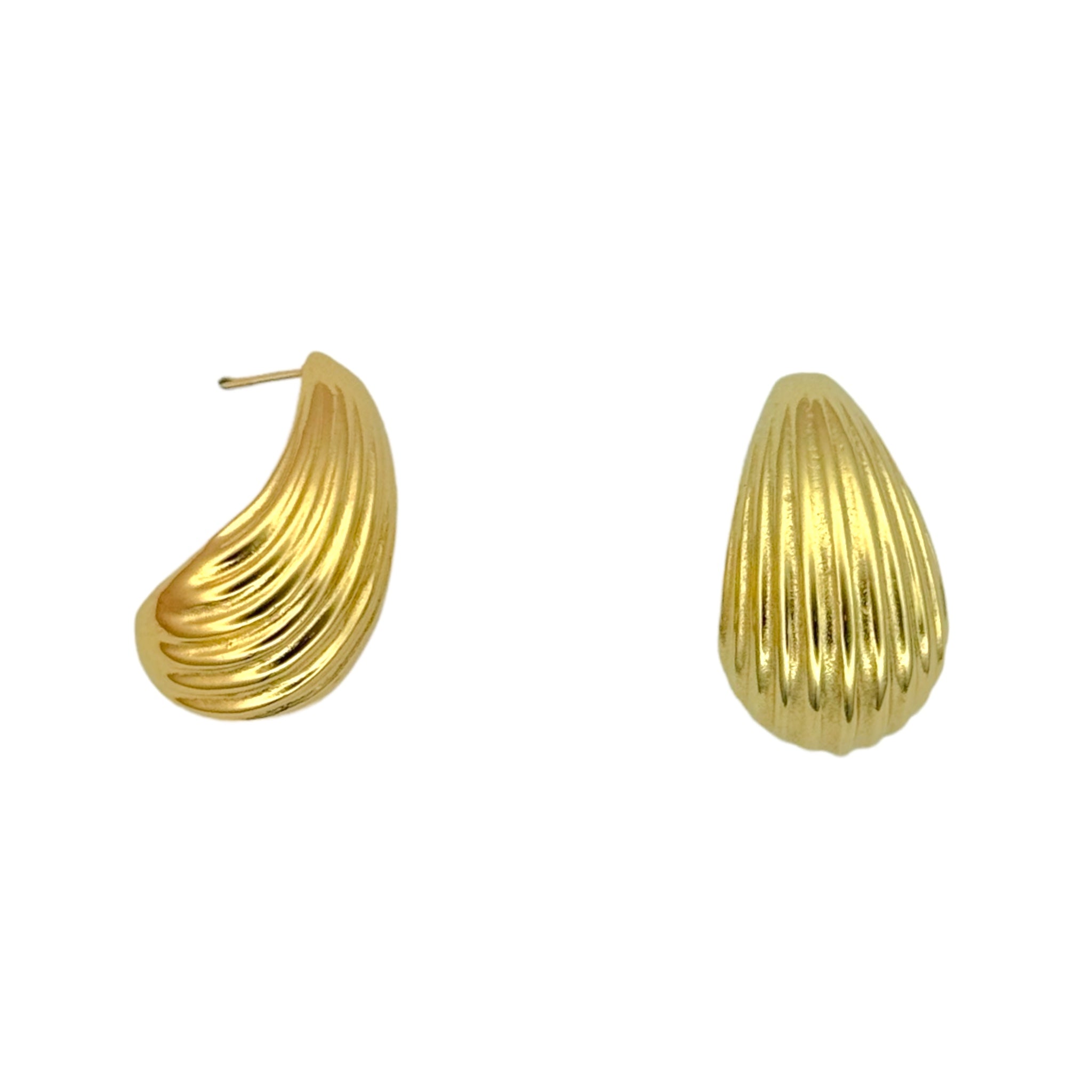 Striped drop earrings