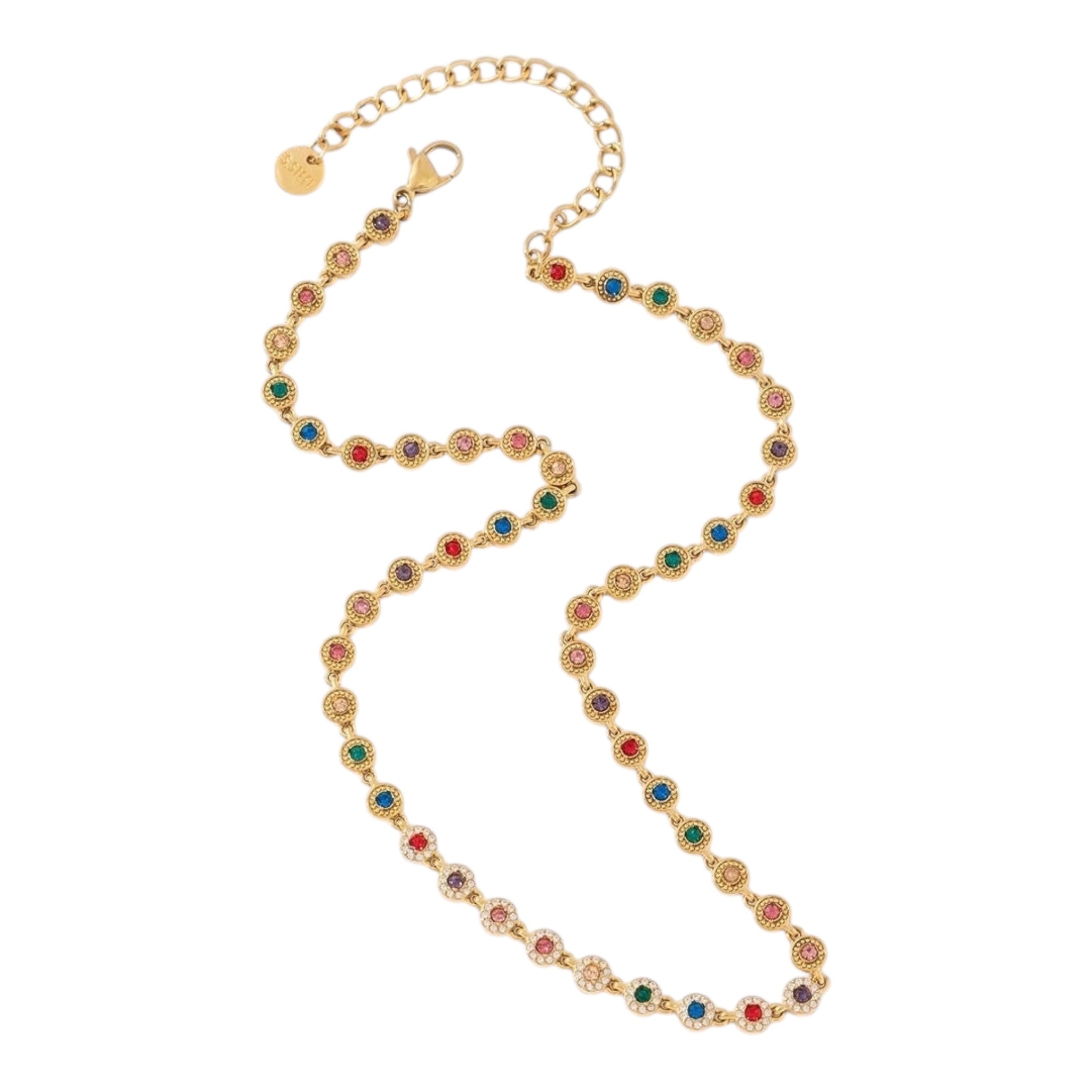 Roundy rhinestone necklace