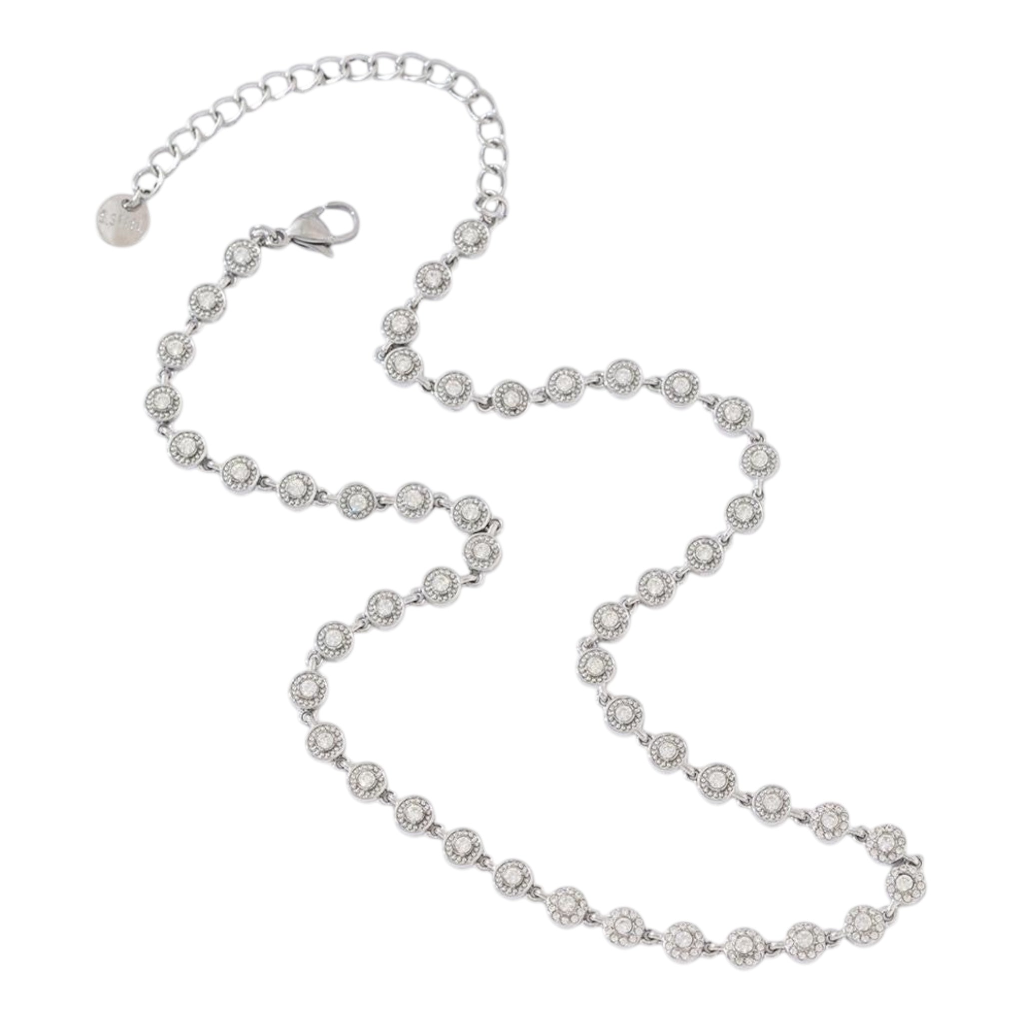Roundy rhinestone necklace
