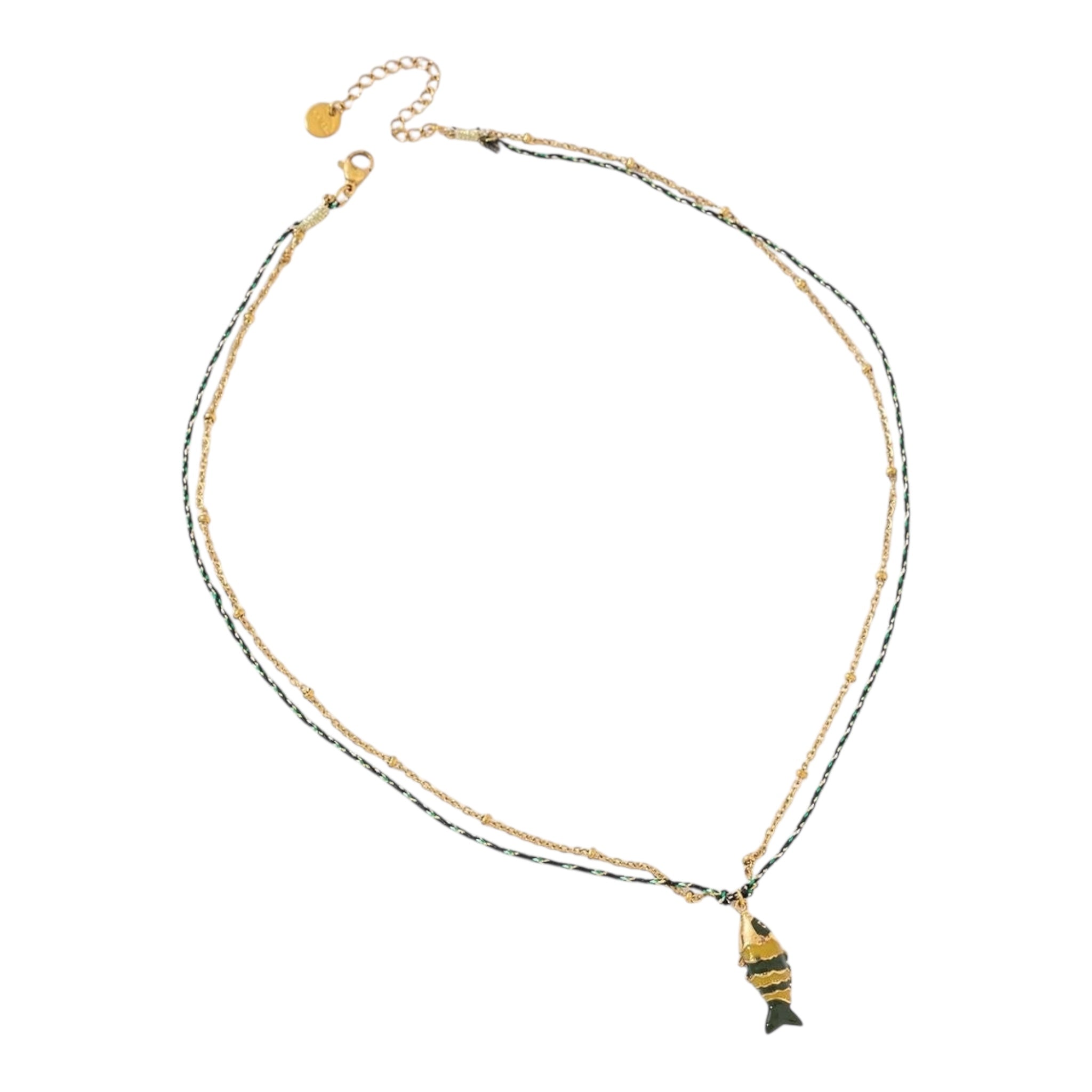 Double fish ketting