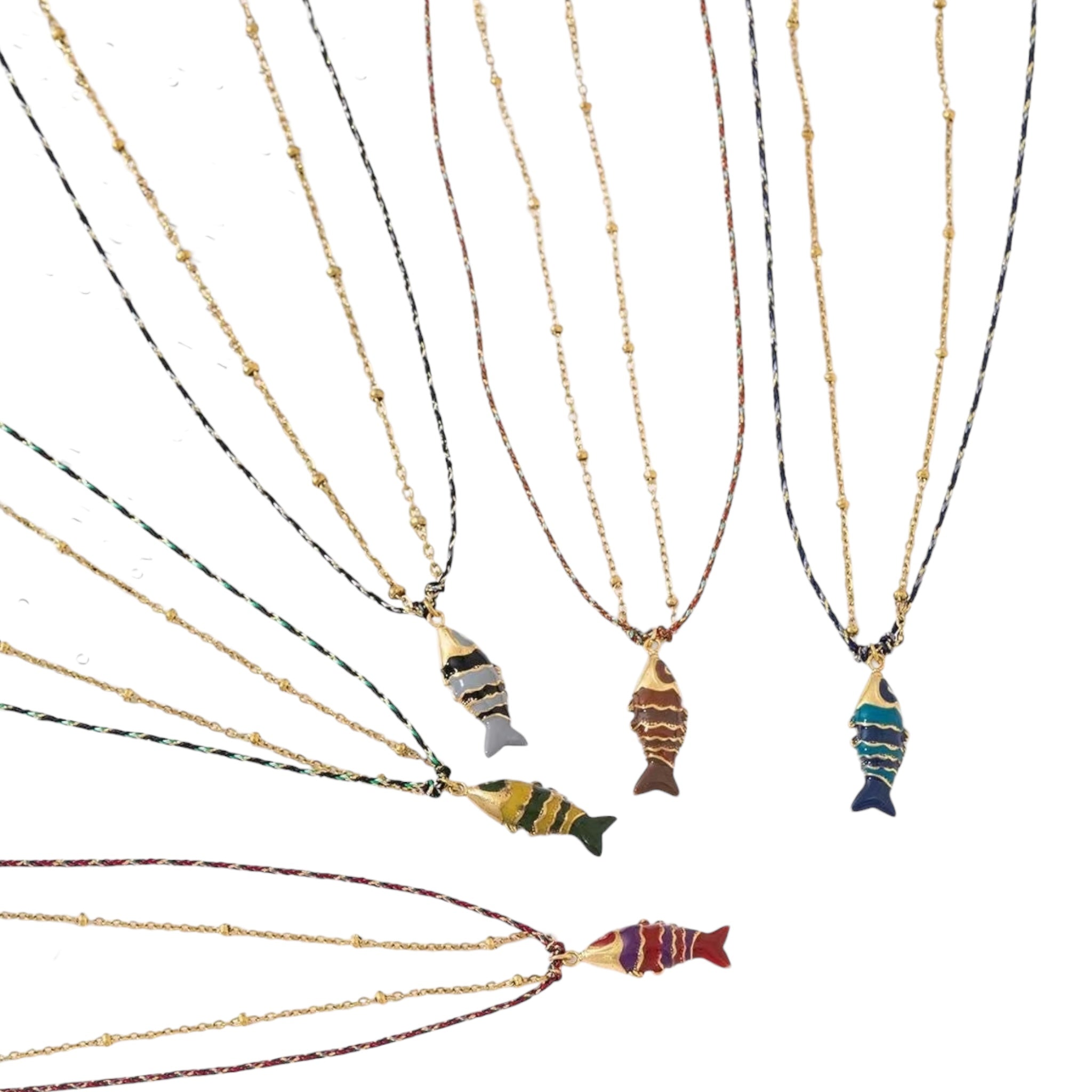 Double fish ketting