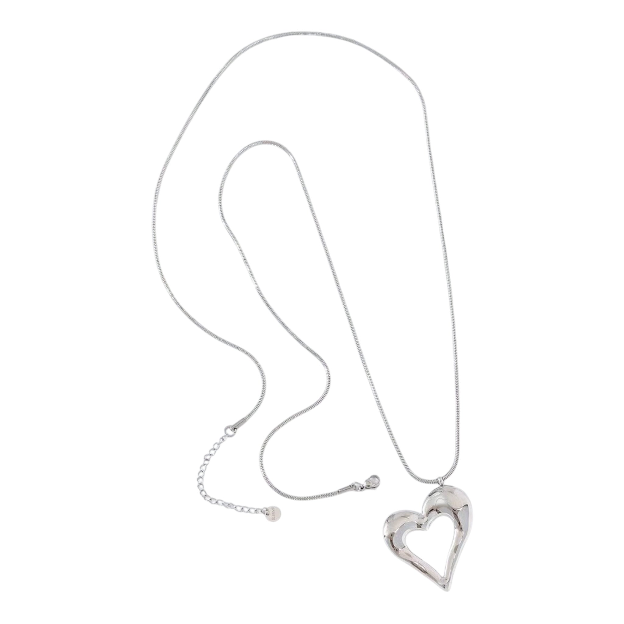 Open hearts lange ketting