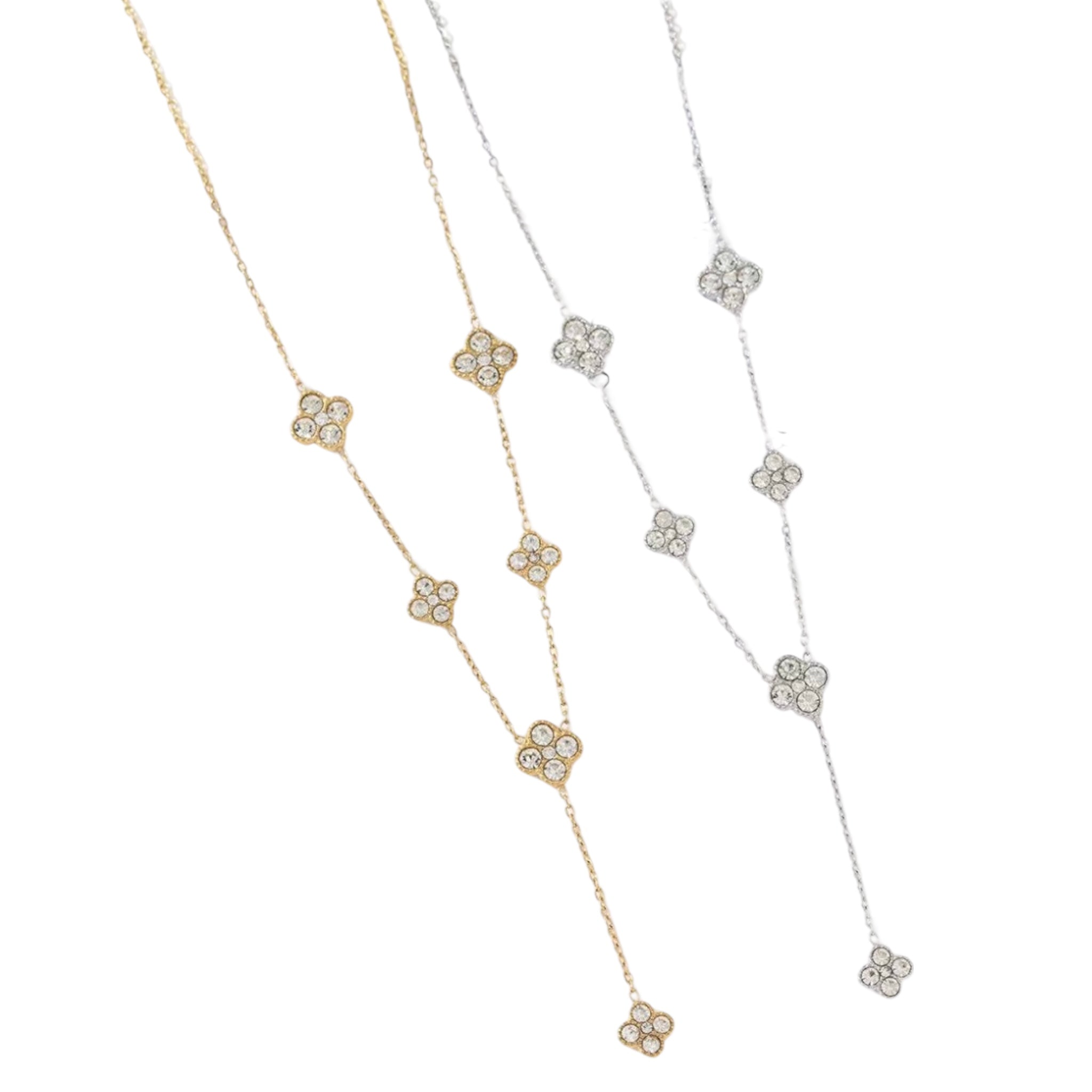 Clover Y necklace