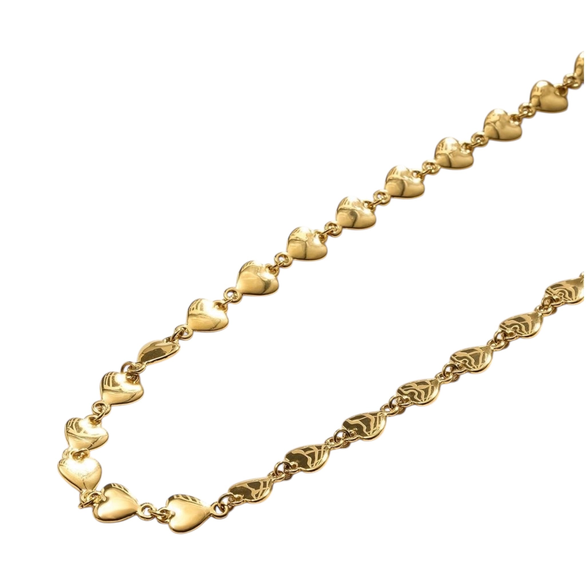 Many heart lange ketting