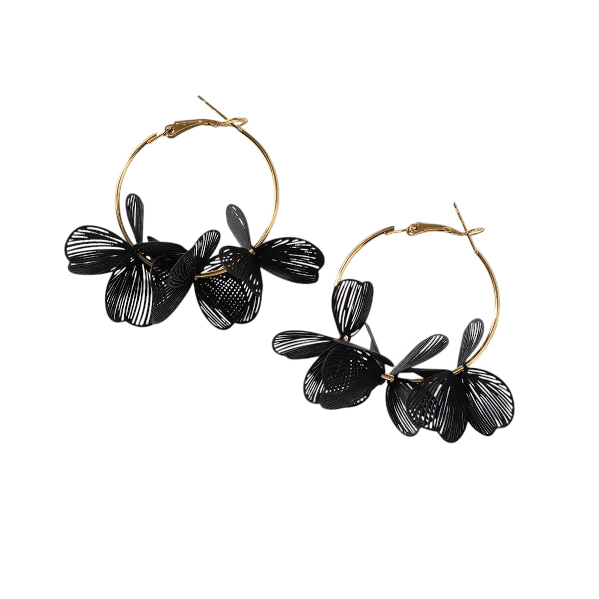 Happy flowers hoops oorbellen
