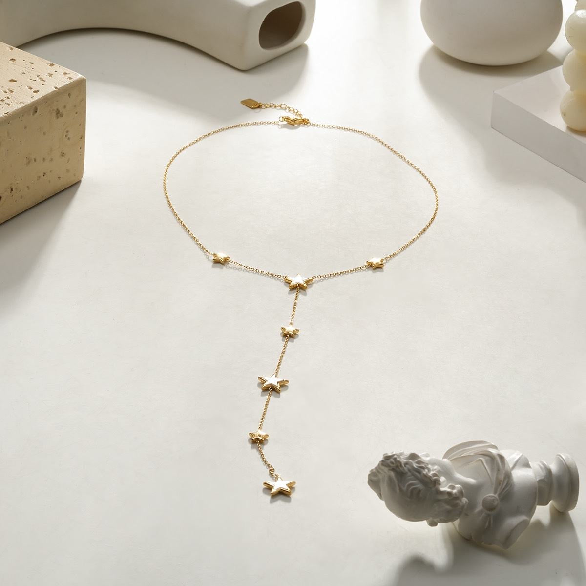 Parel star Y ketting
