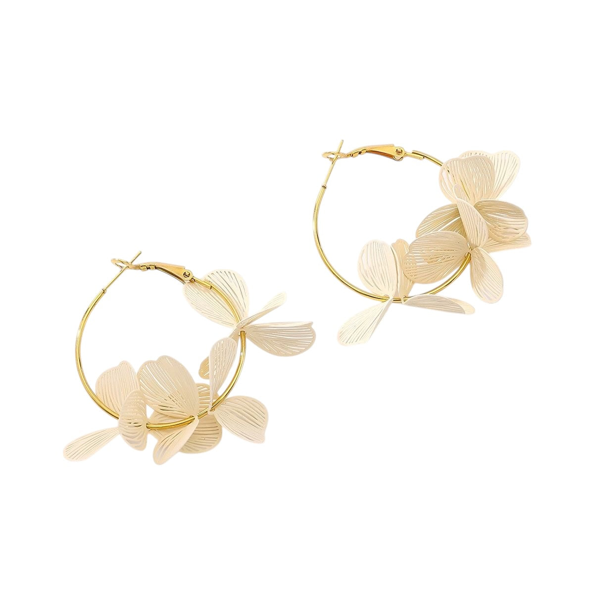 Happy flowers hoops oorbellen