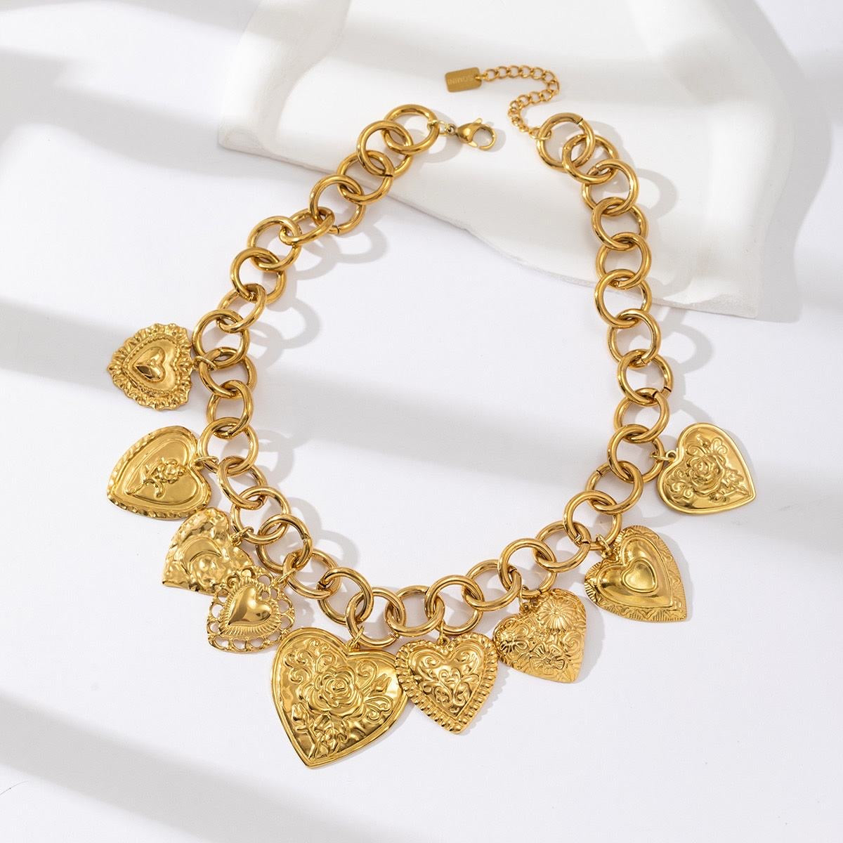 Golden hearts bedel ketting