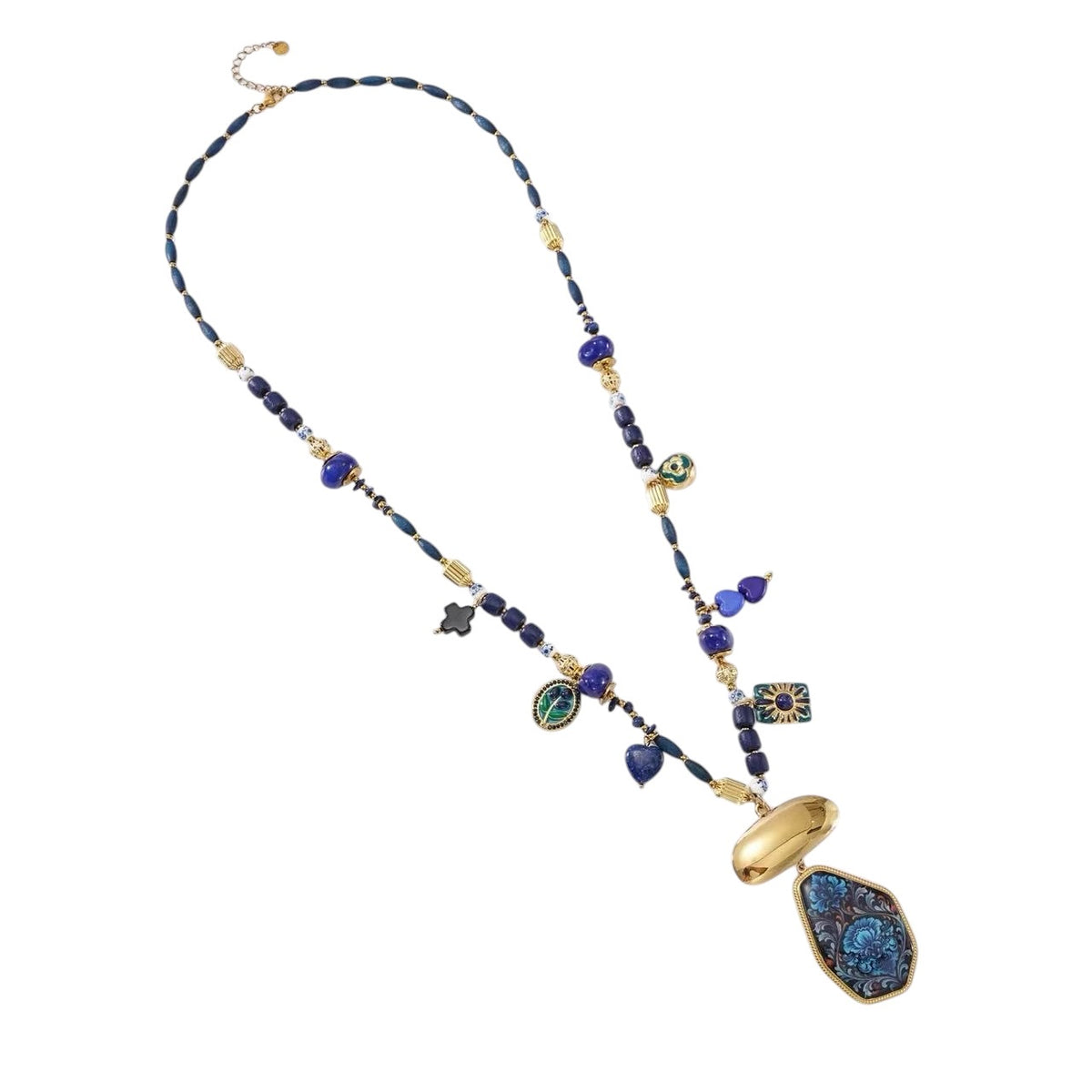 Flower beads lange ketting