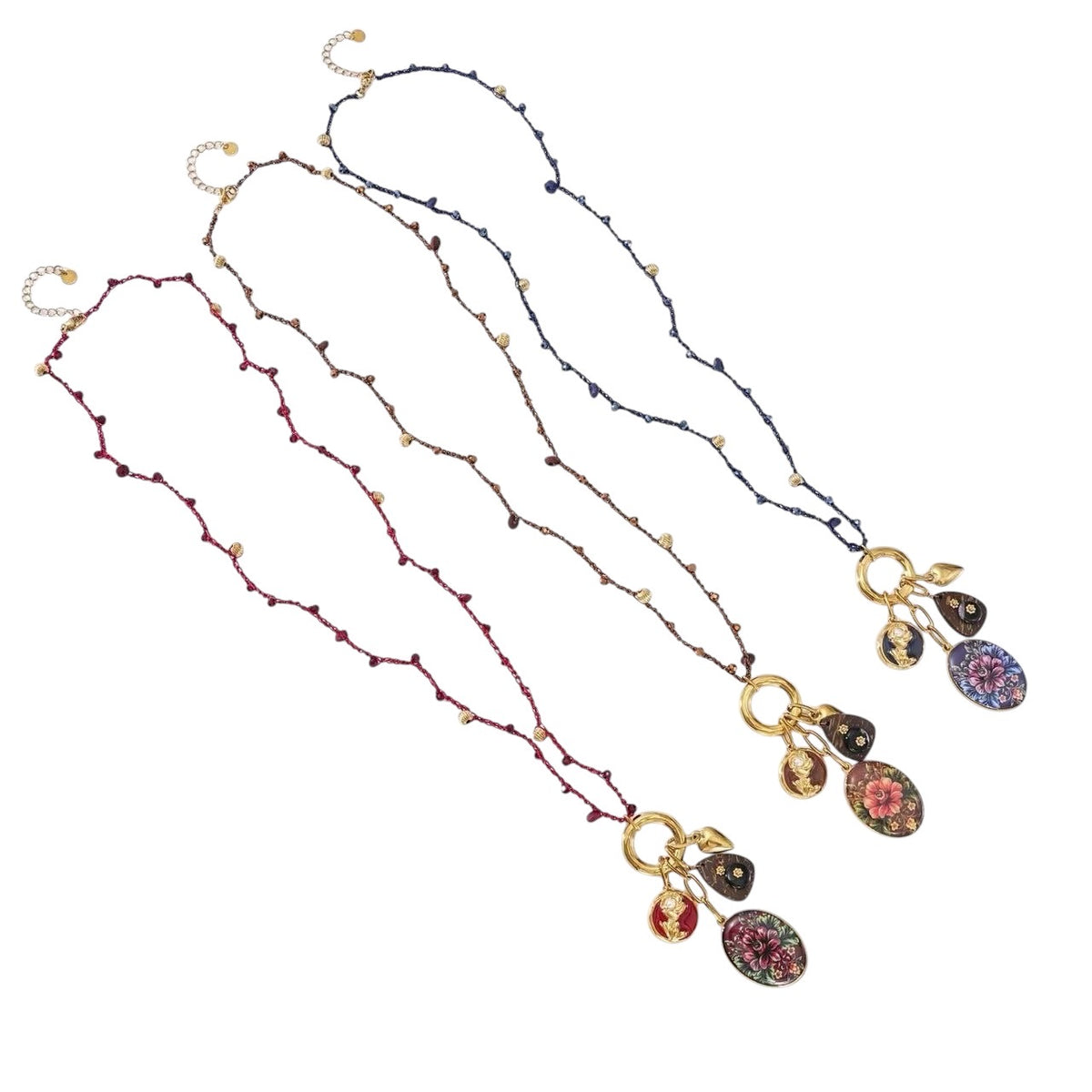 Roses beads lange ketting