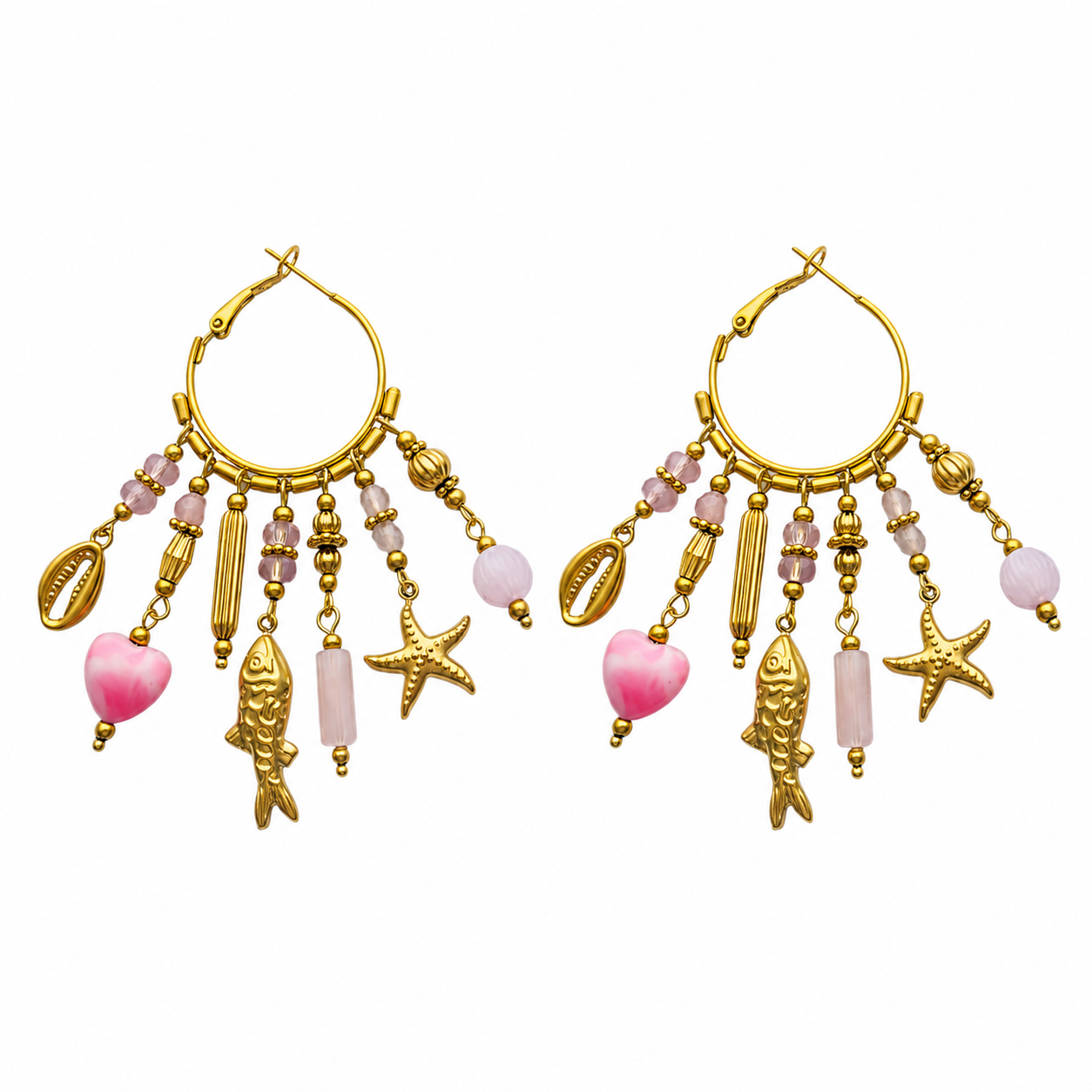 Happy Fishy Hoops Earrings