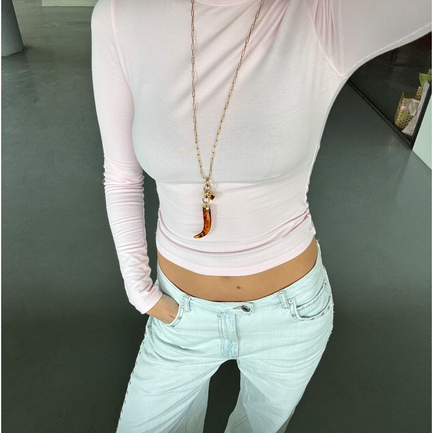 Jaw lange ketting 70CM