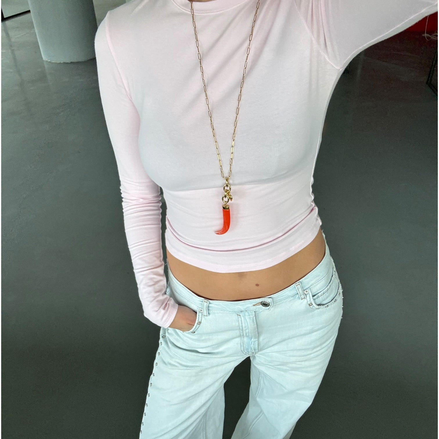 Jaw lange ketting 70CM