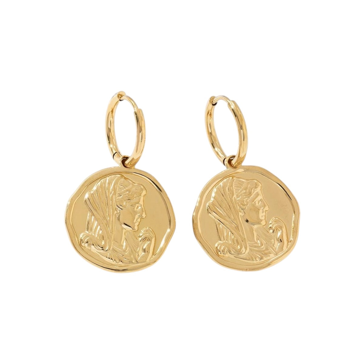 Coin hangers oorbellen