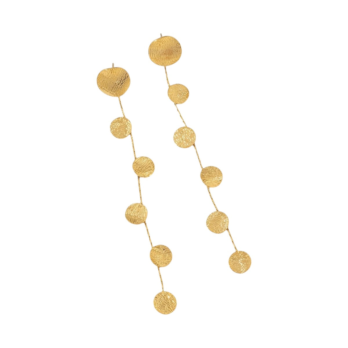 Hanging dots oorbellen