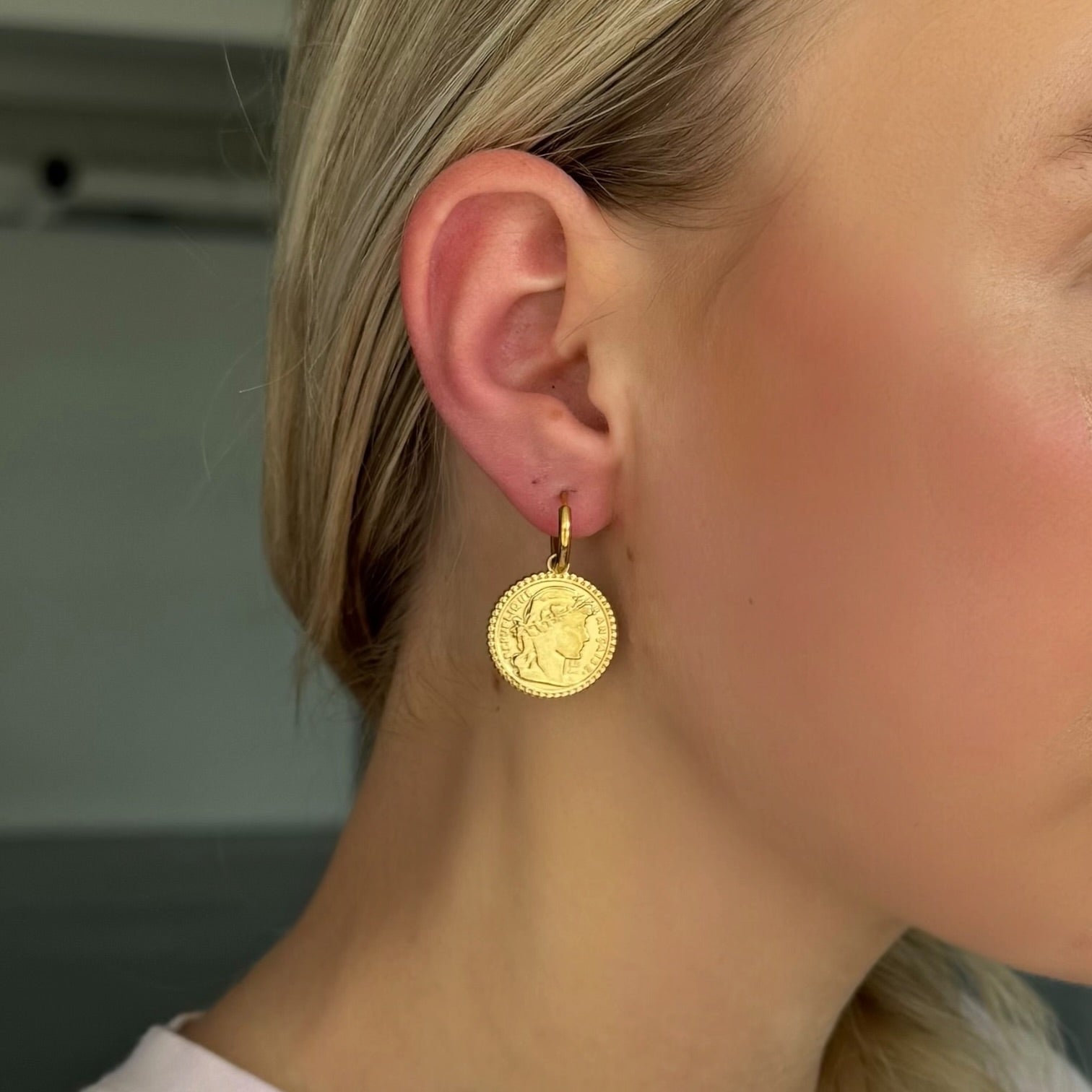 Coin hangers oorbellen