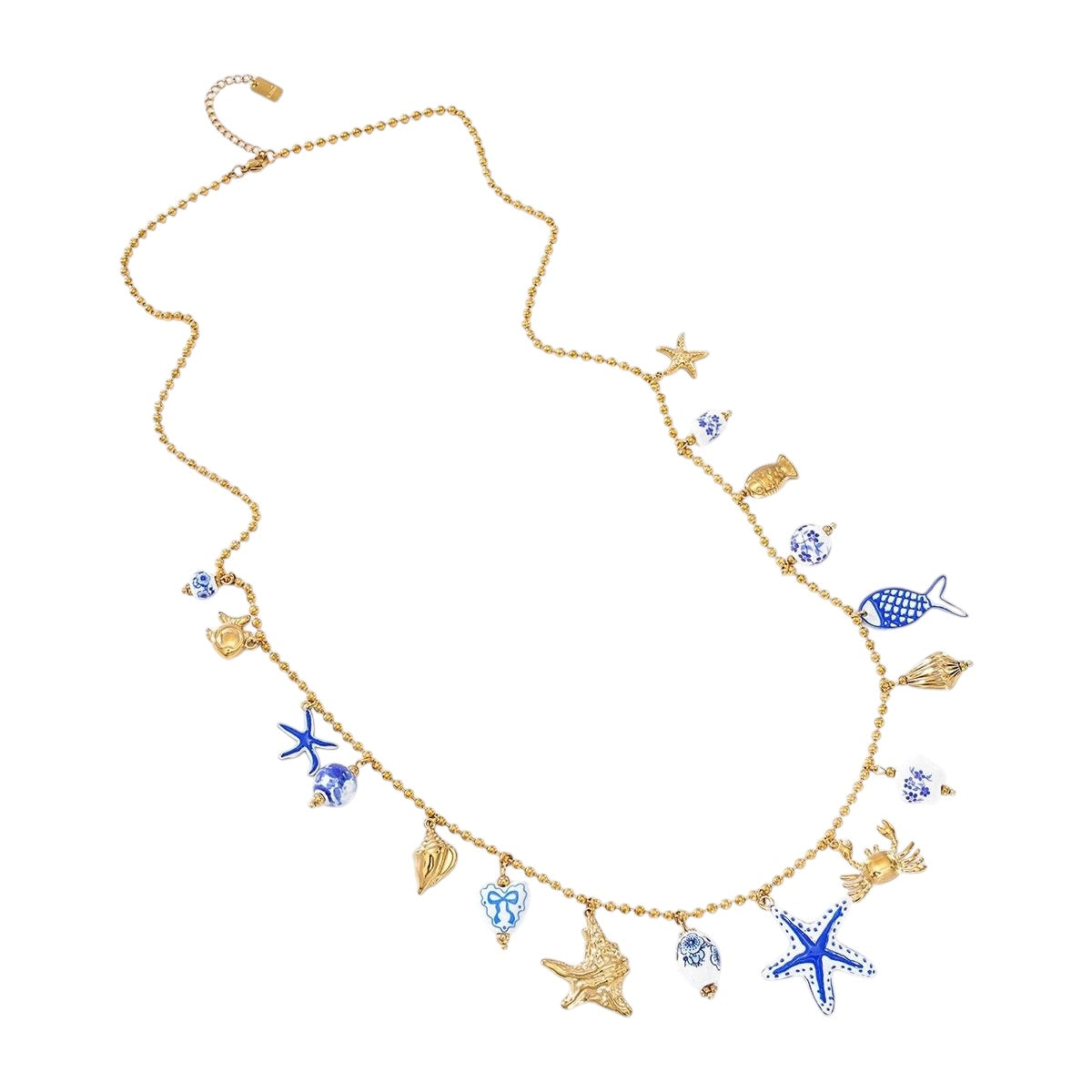 Seastar Delft charm long necklace