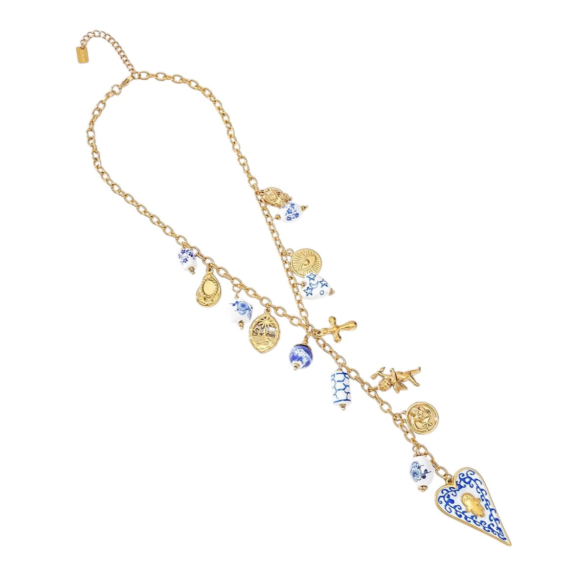 Lover delft Y ketting