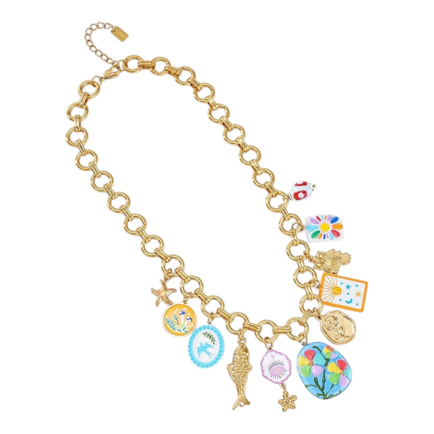 Brace ketting blauw