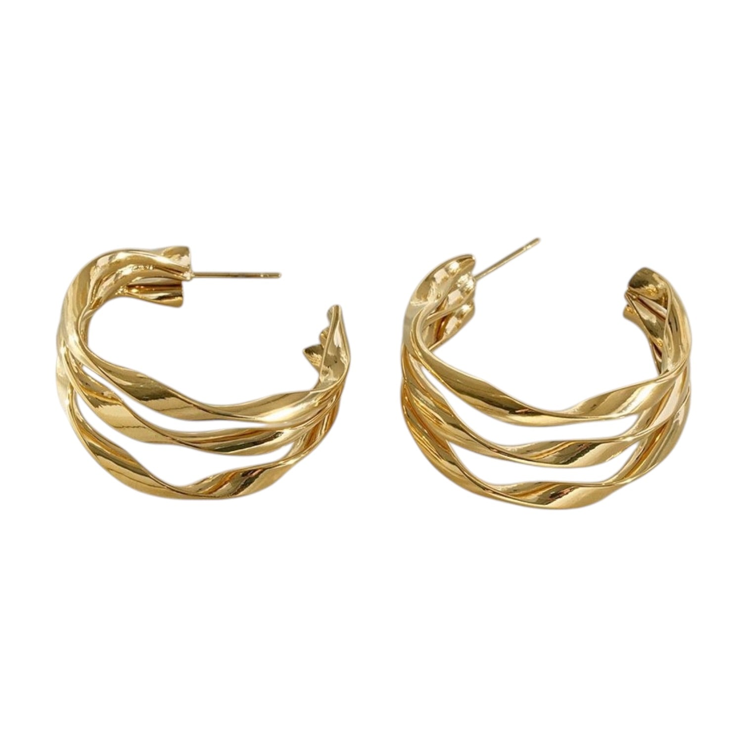 Driver hoop earrings