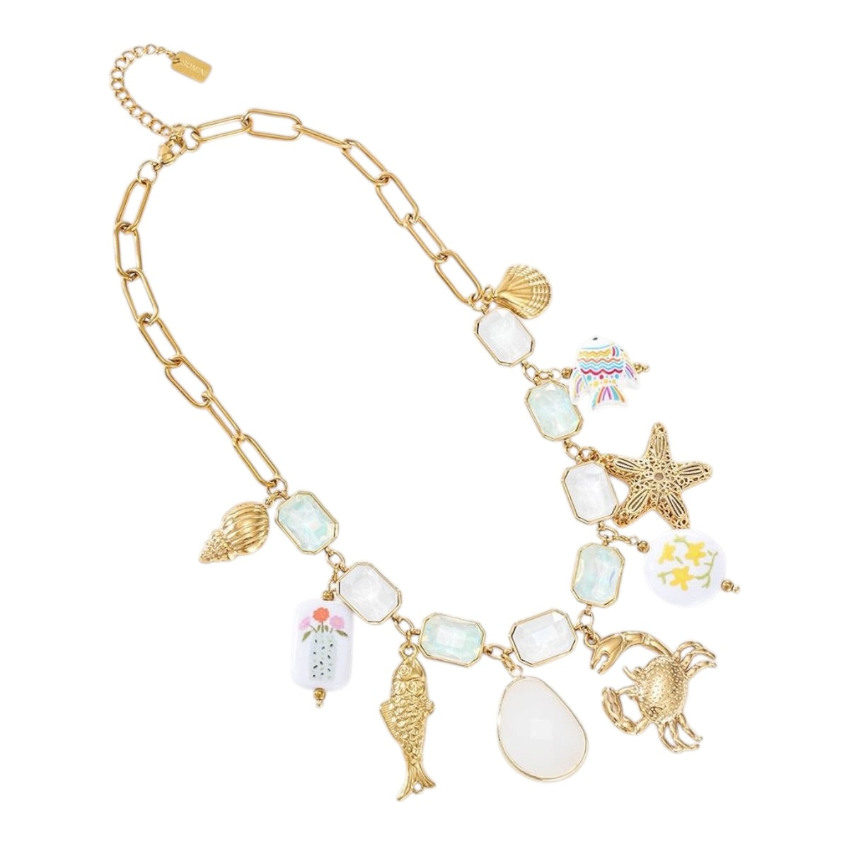 Happy stone krabbie ketting
