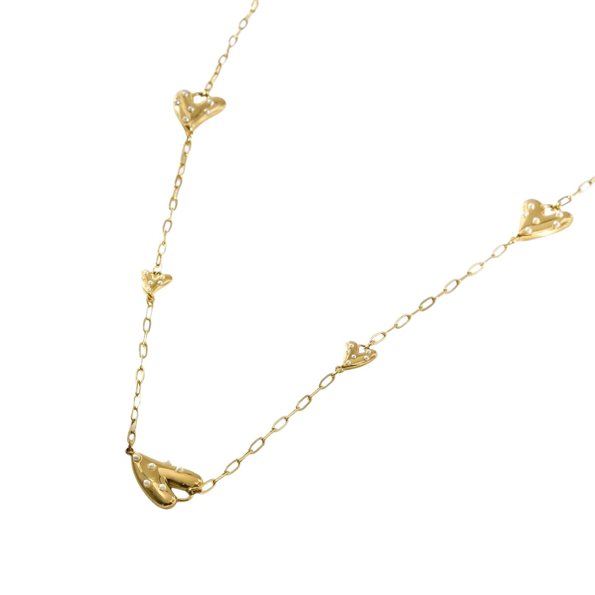 Parel hart lange ketting
