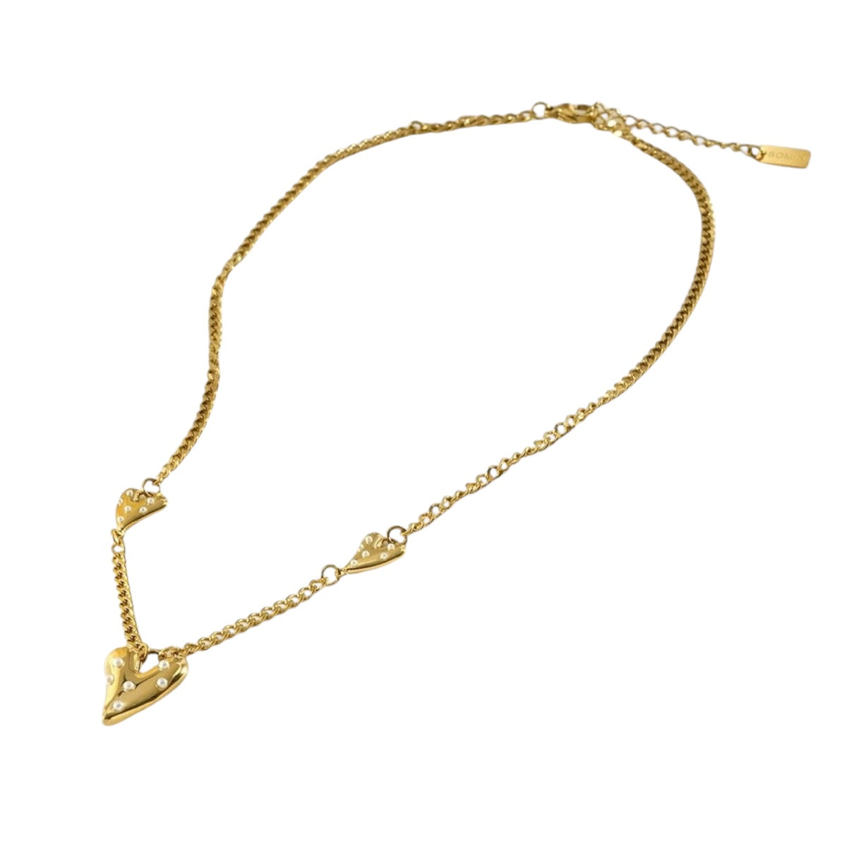 Parel hart hanger ketting