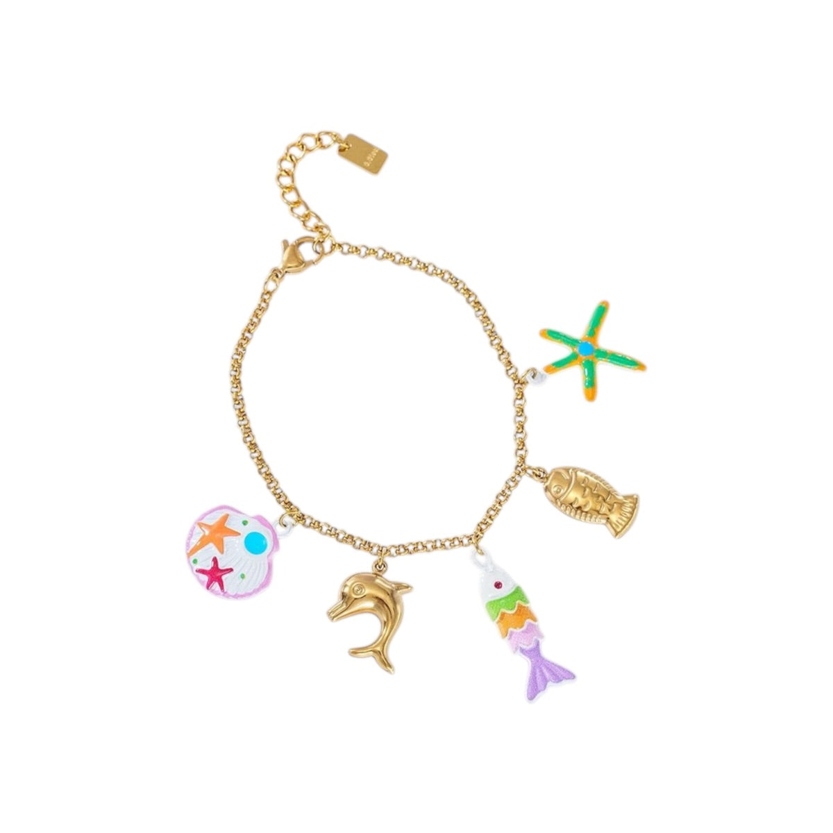 Happy seastar bracelet pink