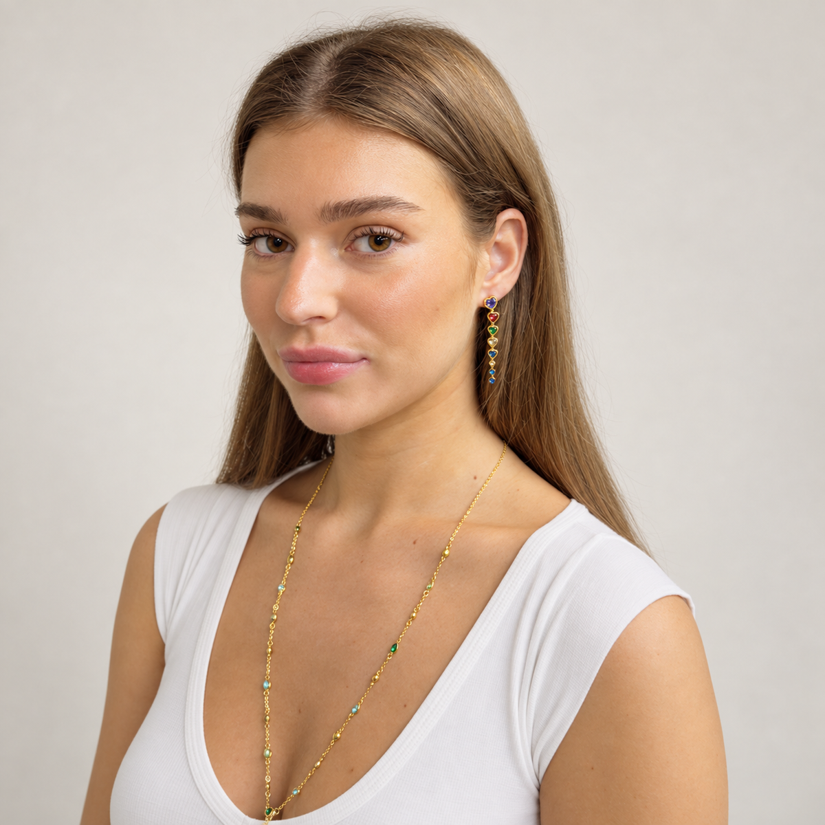 Strassy Y lange ketting