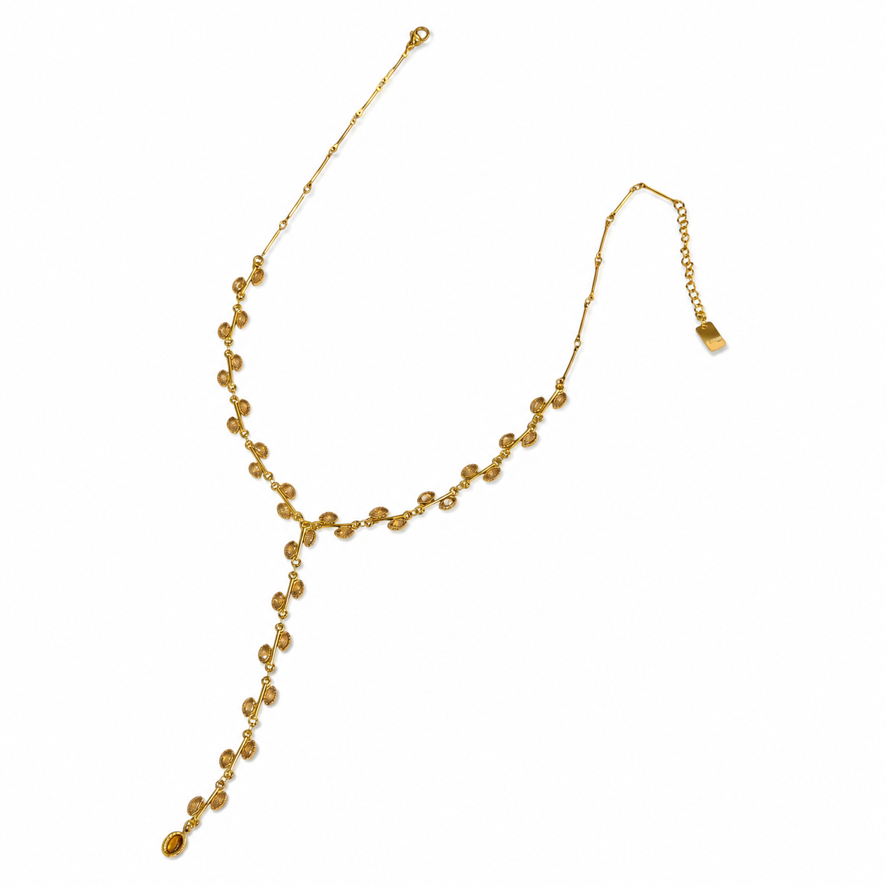 Nara strass Y ketting