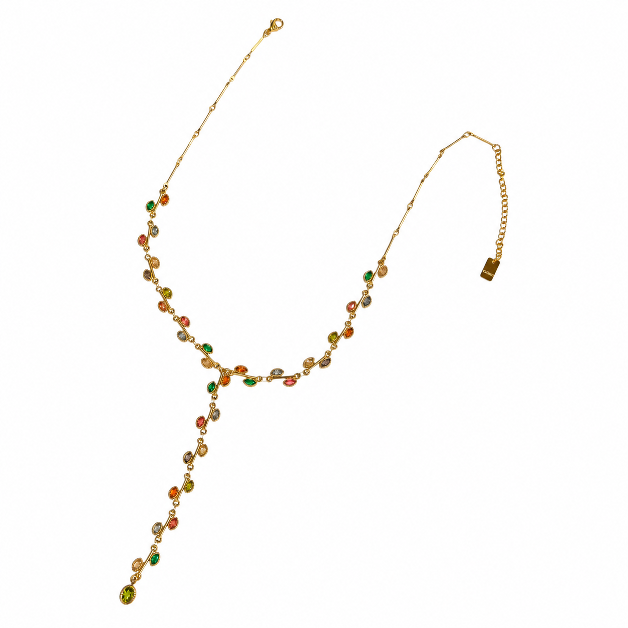 Nara strass Y ketting