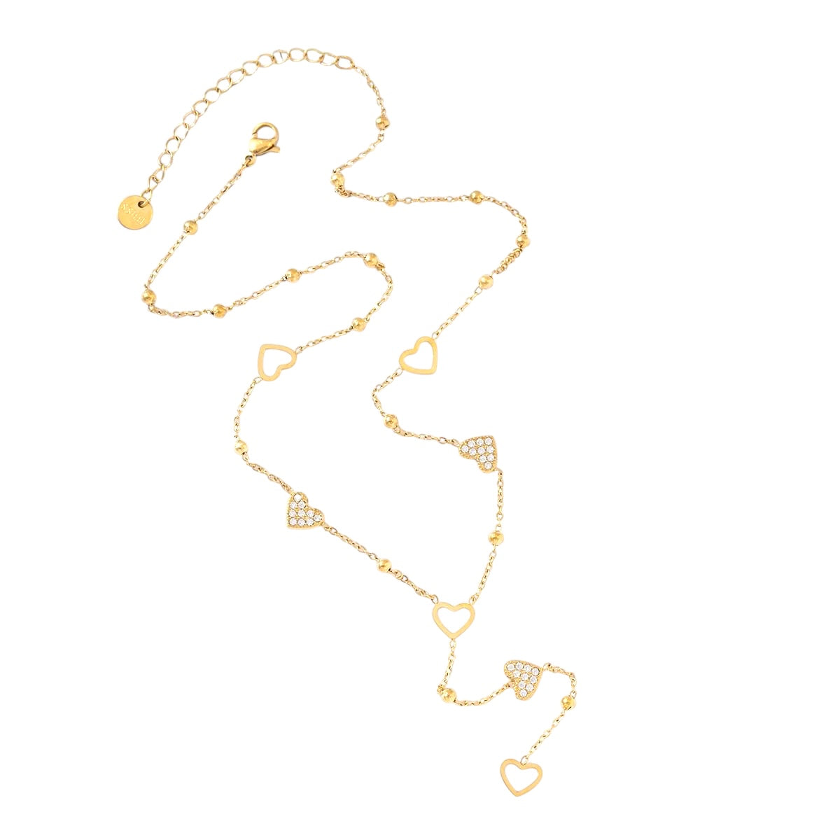 Strassy love Y ketting