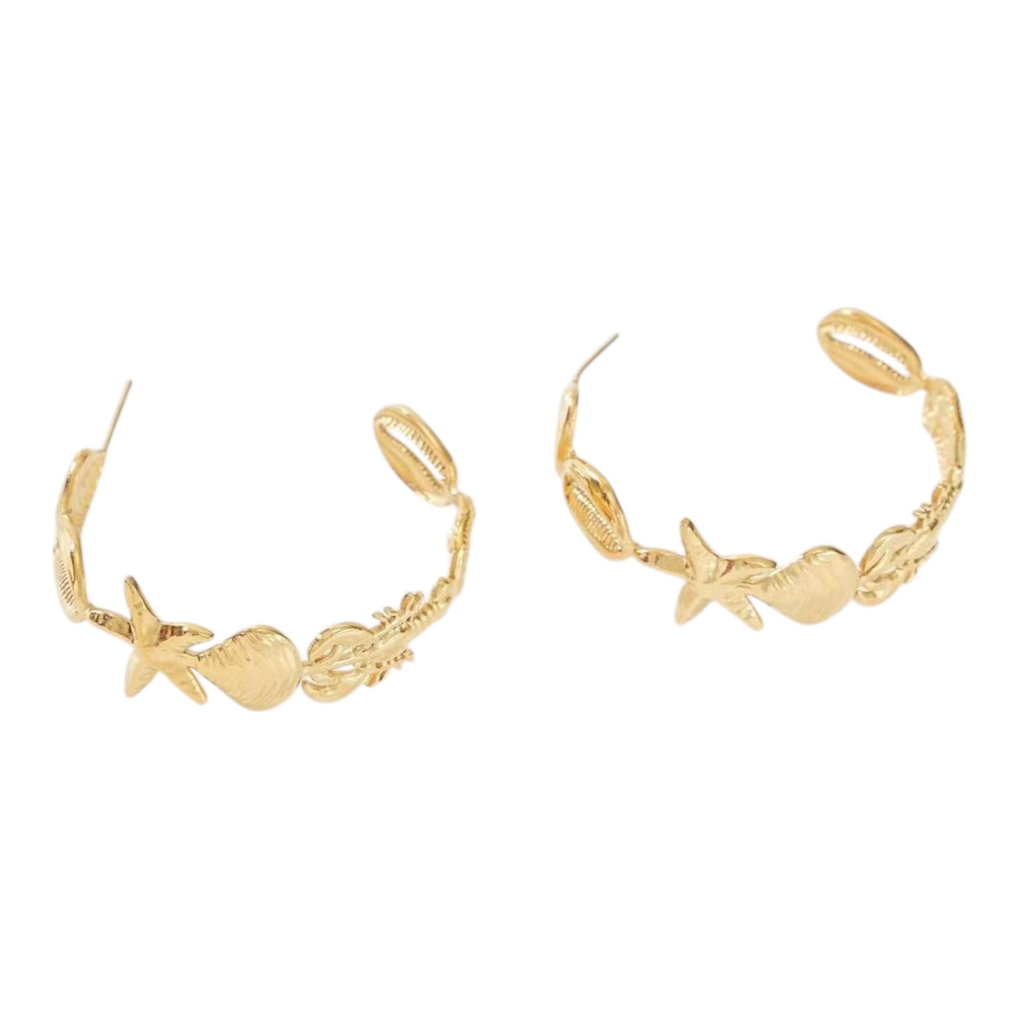 Seastar Hoop Earrings