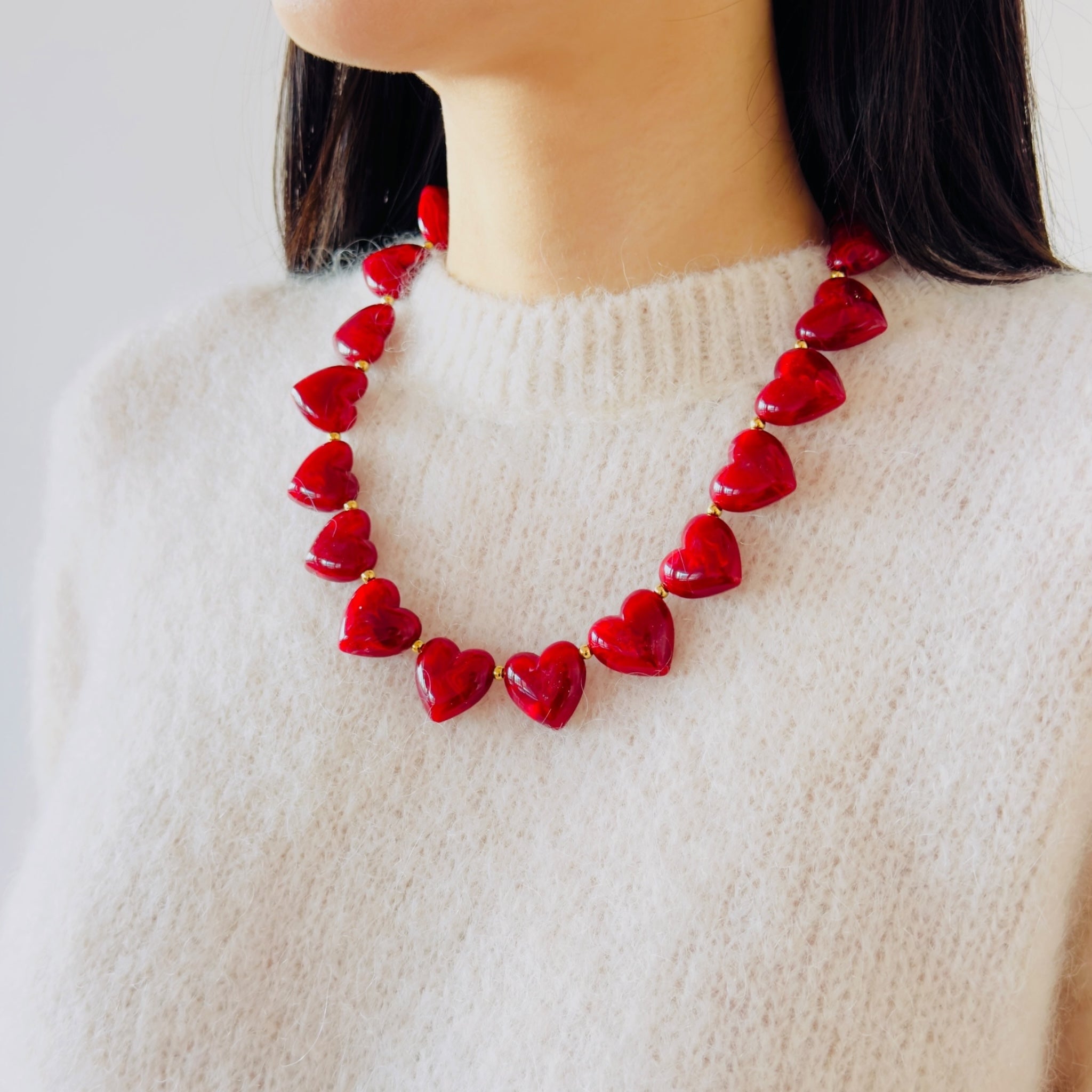 Acryl love ketting
