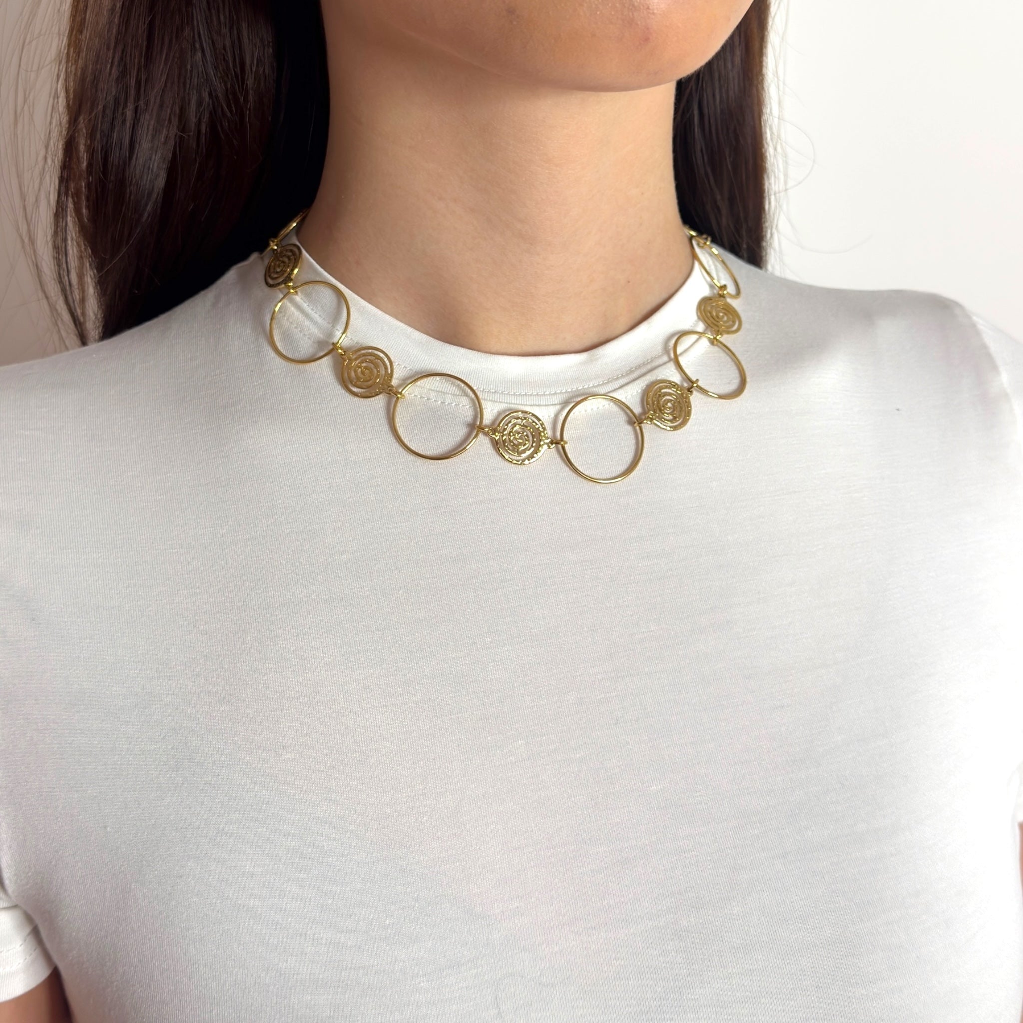 Spiral circle ketting