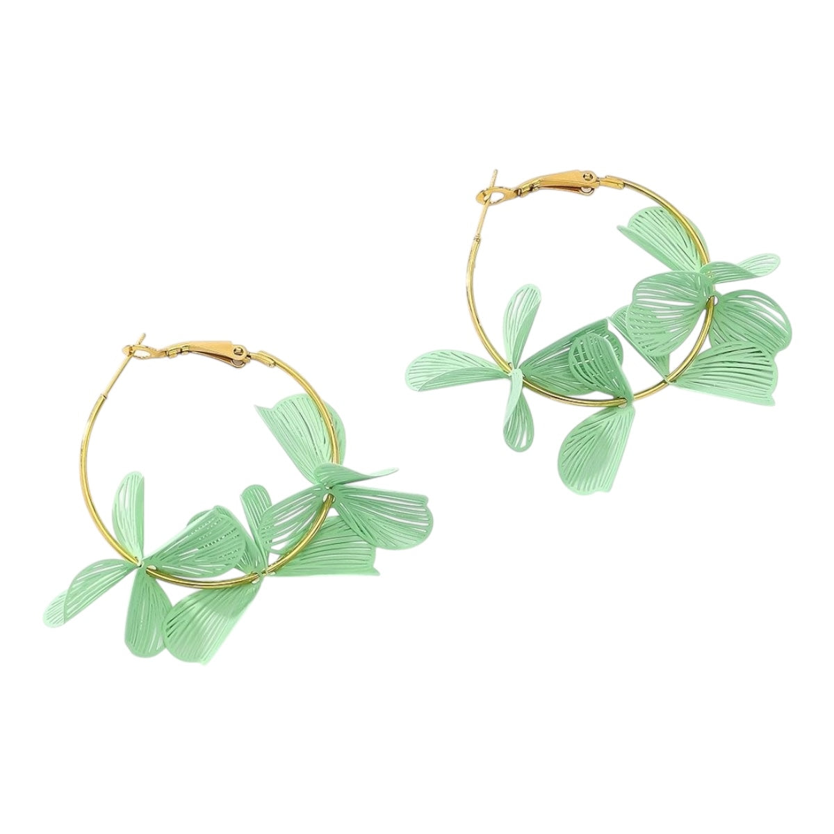 Happy flower statement earrings