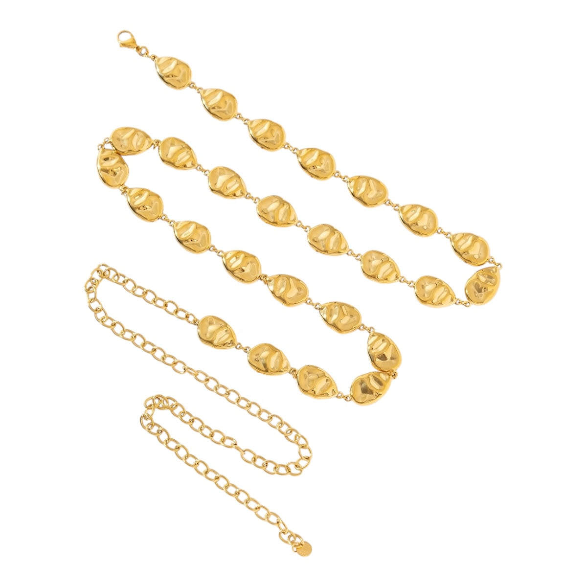 Statement spijker belly chain