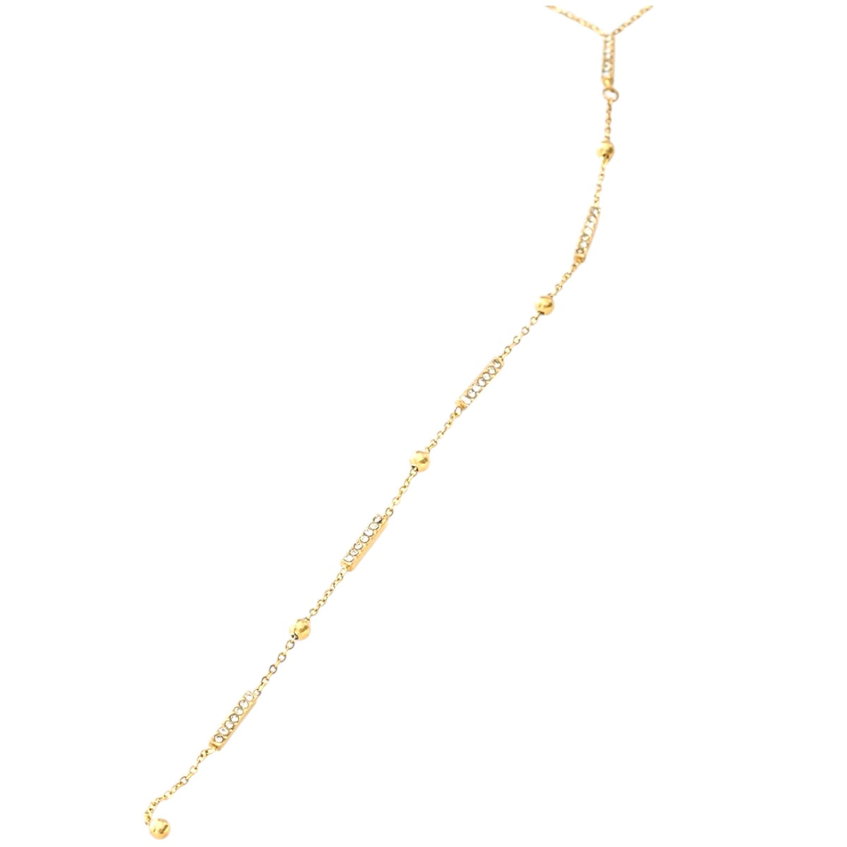 Dress strass Y ketting