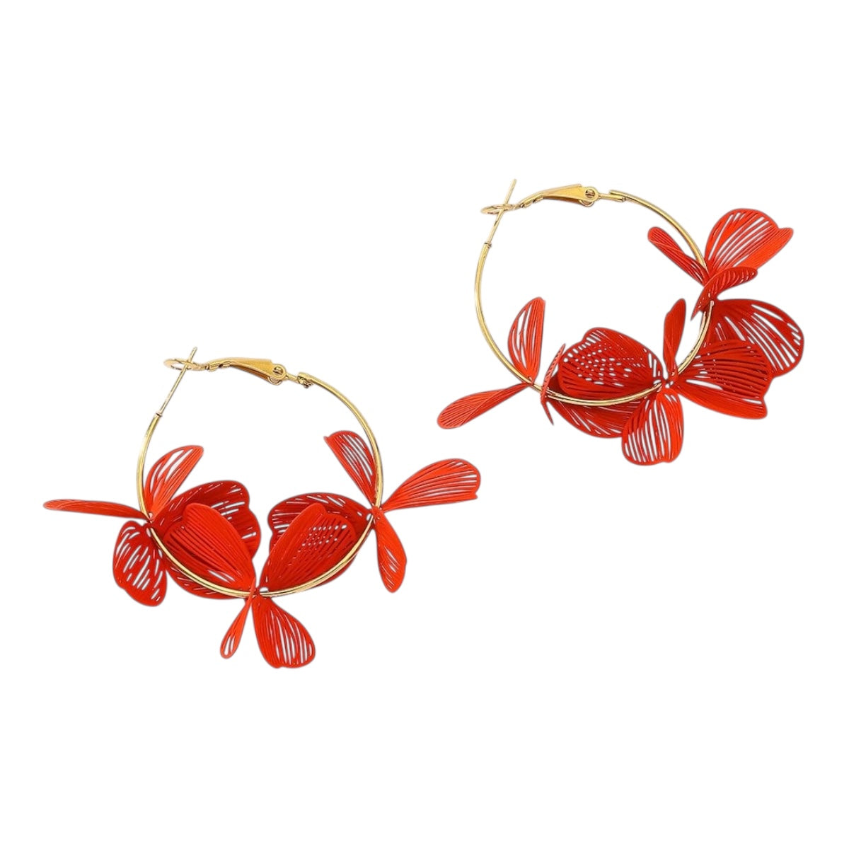 Happy flower statement earrings
