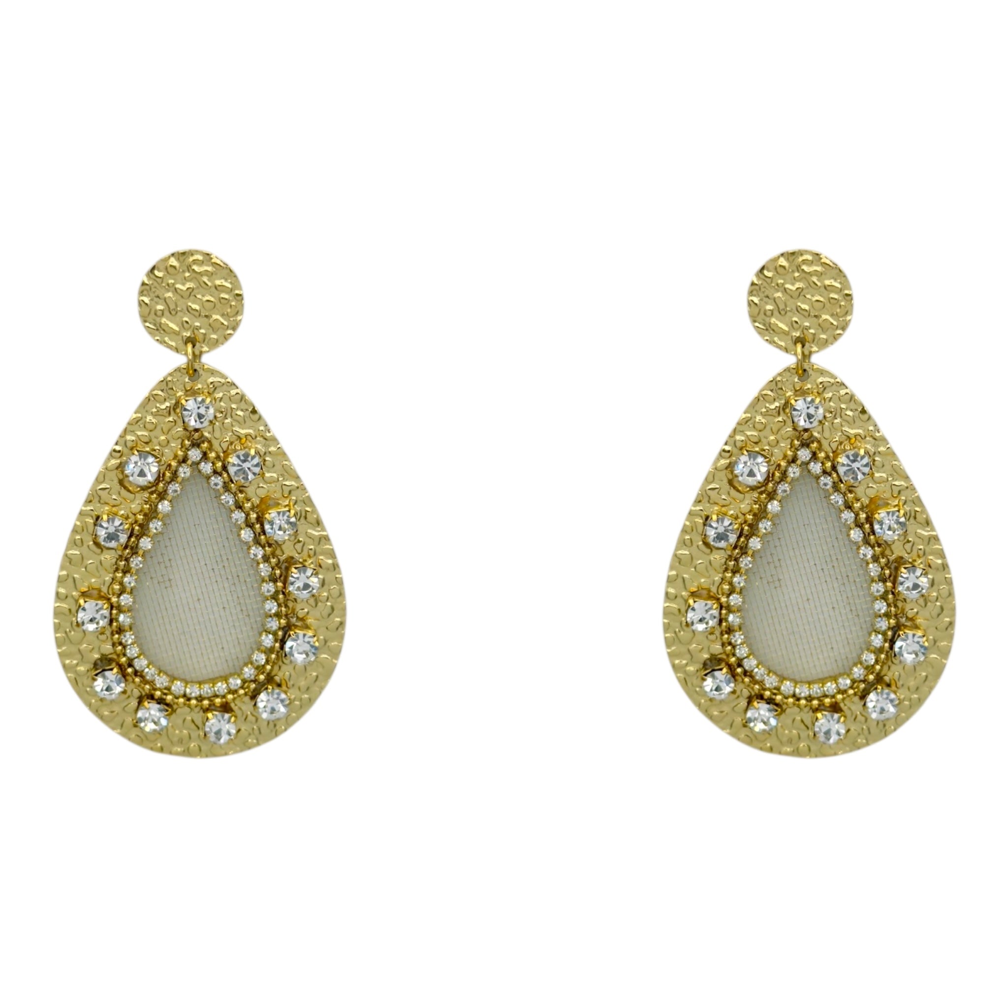 Louvre strass oorbellen