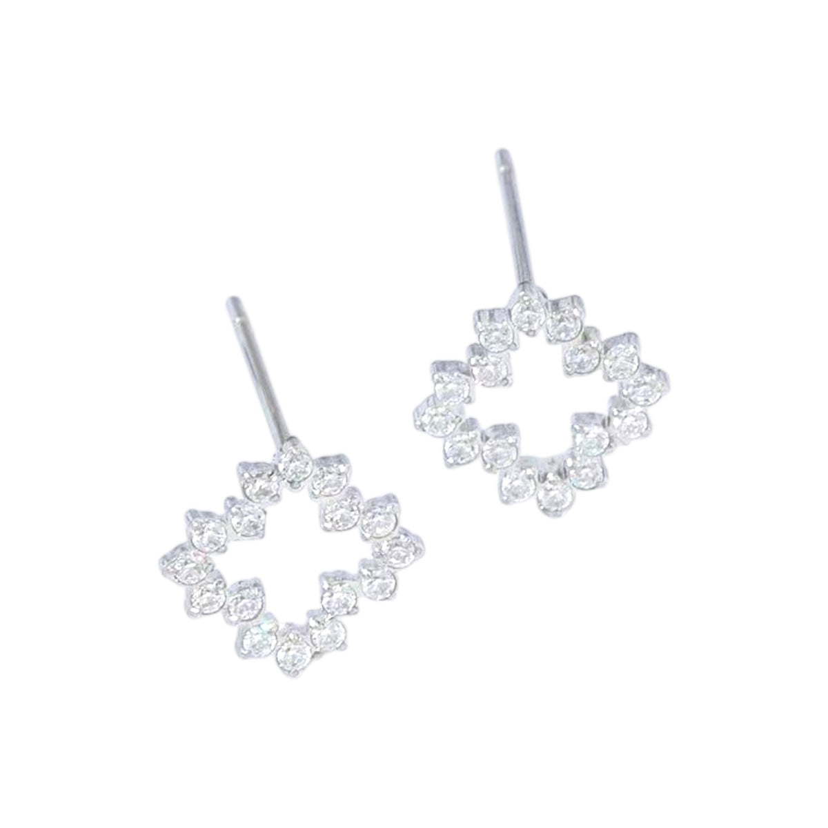 Strassy clove rhinestone earrings